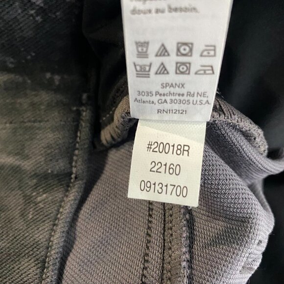 Spanx Jean-ish Ankle Leggings Charcoal Camo Women's XL JE-319   Description  Siz - Picture 7 of 8